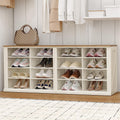Hzuaneri Shoe Storage Bench, Wooden Entryway Shoe Benches with Cubby