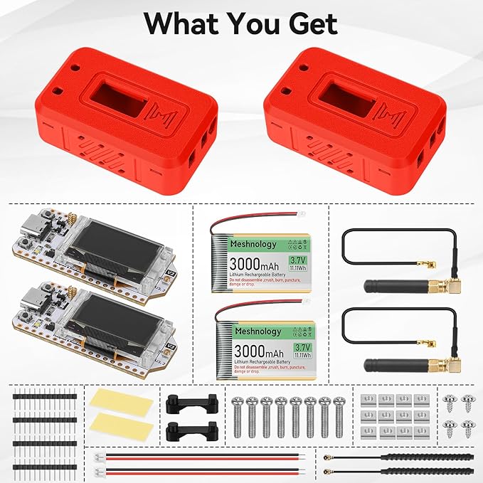 Meshnology 2 Set ESP32 LoRa V3 Module Board