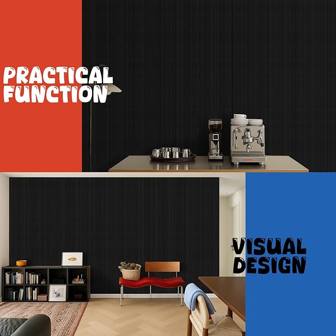 10 Pack Acoustic Panels, 47.2”x23.6“x0.4” Acoustic Wall Panels, Large