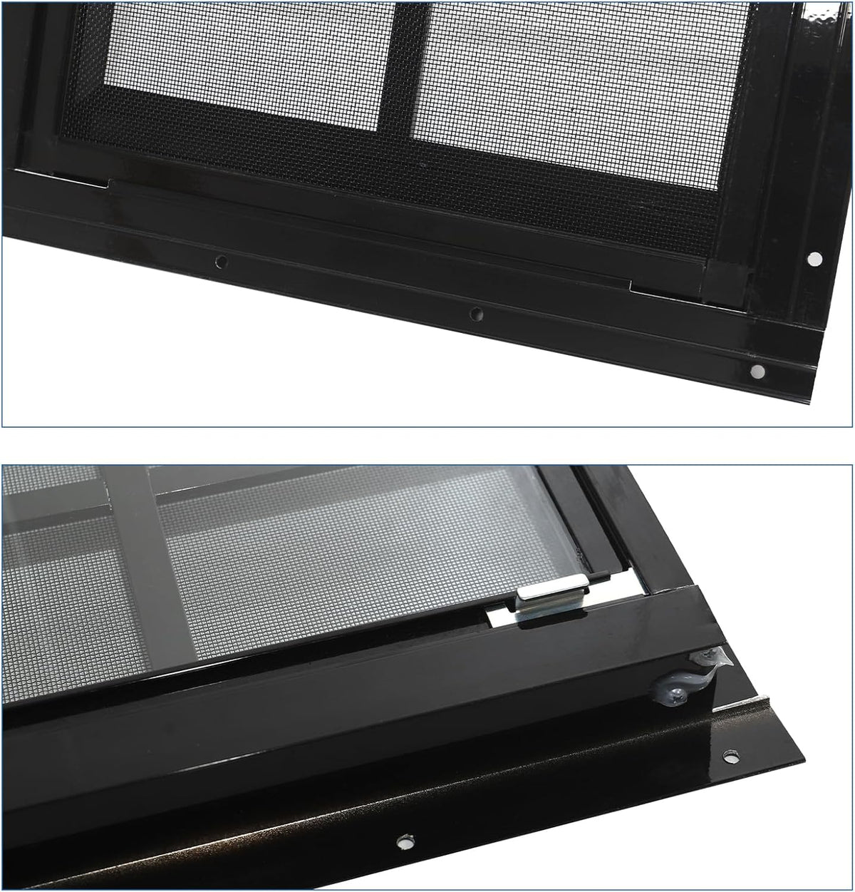neatiease upgraded shed windows 2 pack, 24" x, front angle view