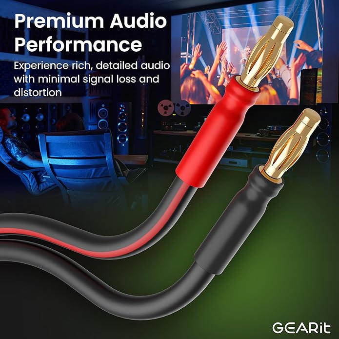 GearIT 14 AWG Speaker Cable (2 Pack)