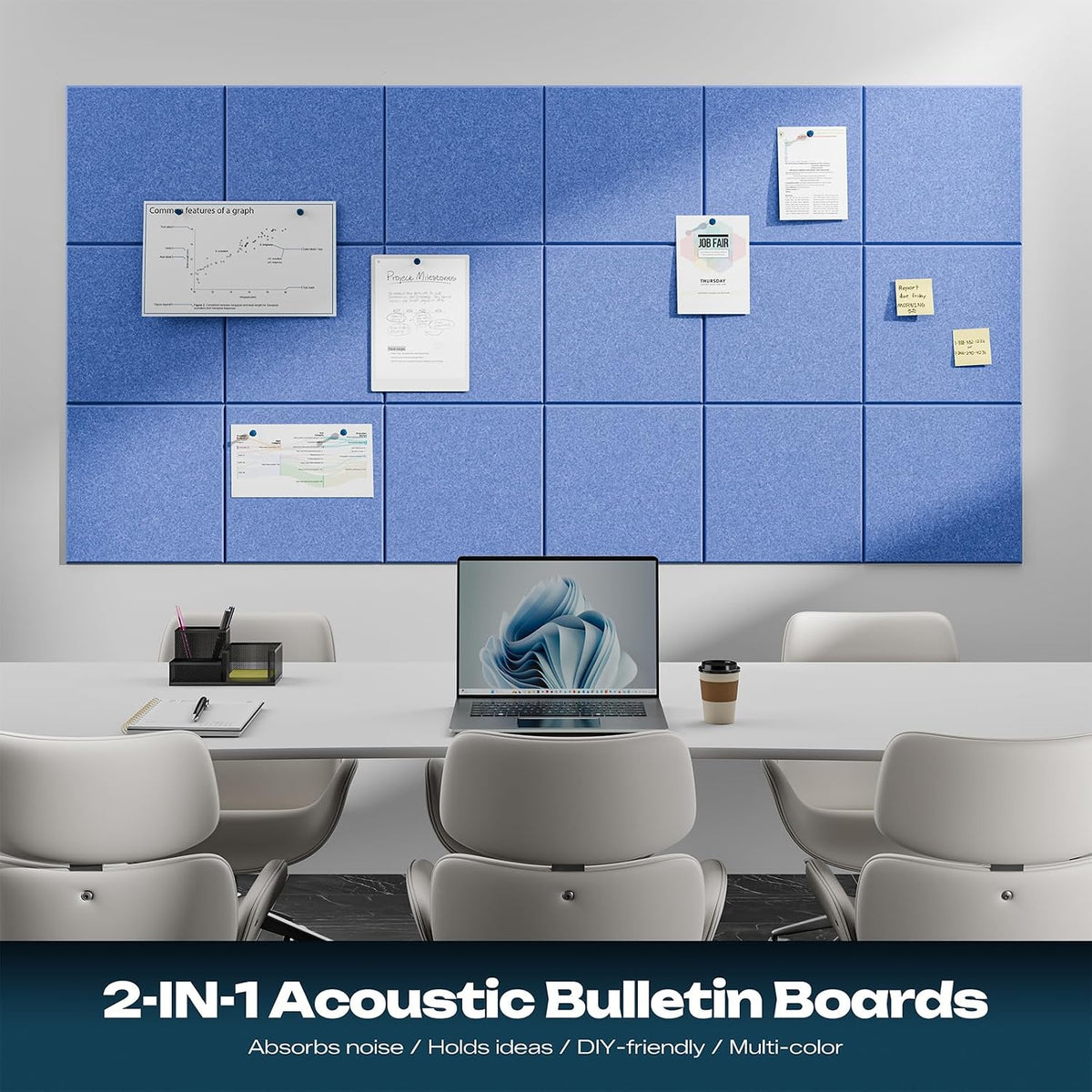 sonicism 22 pack acoustic wall panels, close-up detail