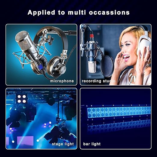 AuxLink XLR Cables, Banlaced XLR Cable Male to Female 30ft 2Pack Mic Cable
