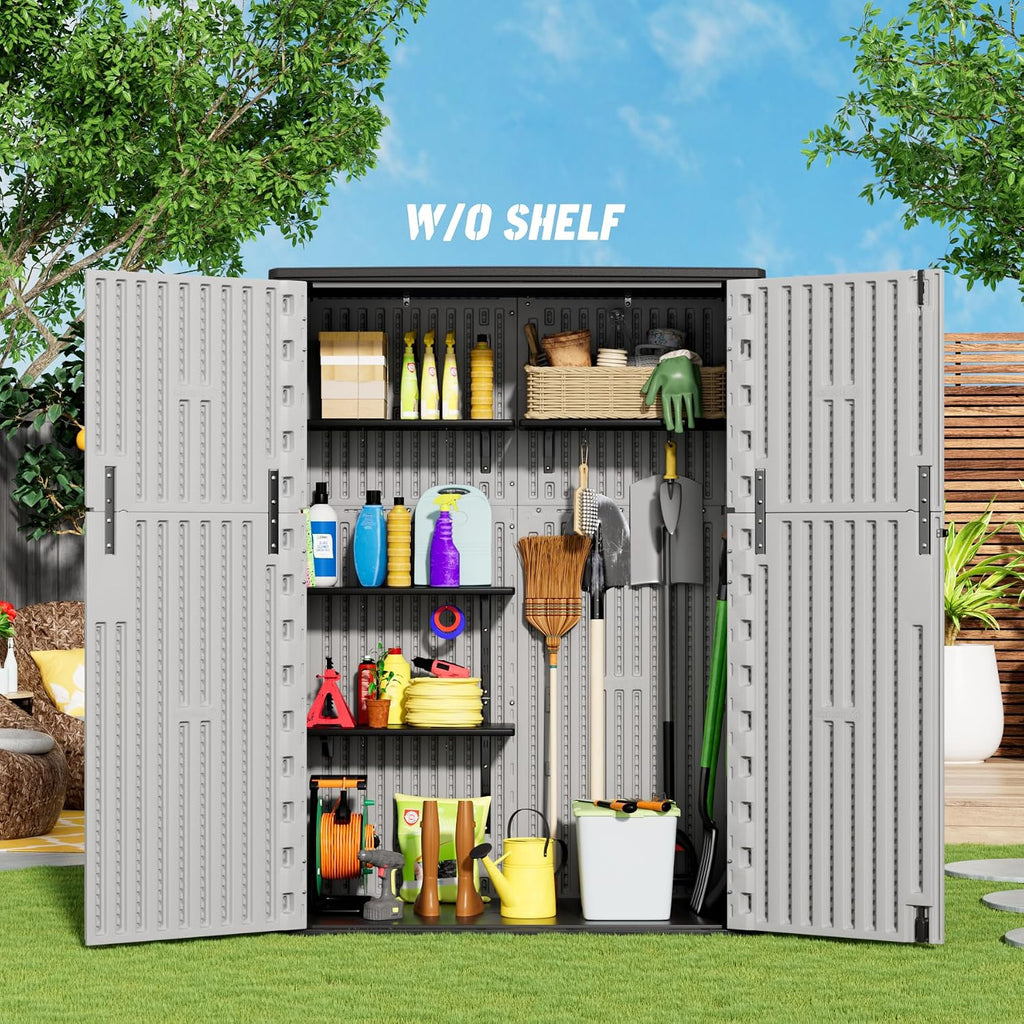 mrosaa vertical storage sheds with floor, sheds &, side view