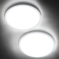 SunRider 2-Pack LED Flush Mount Ceiling Light Fixture, 6000K Cool White