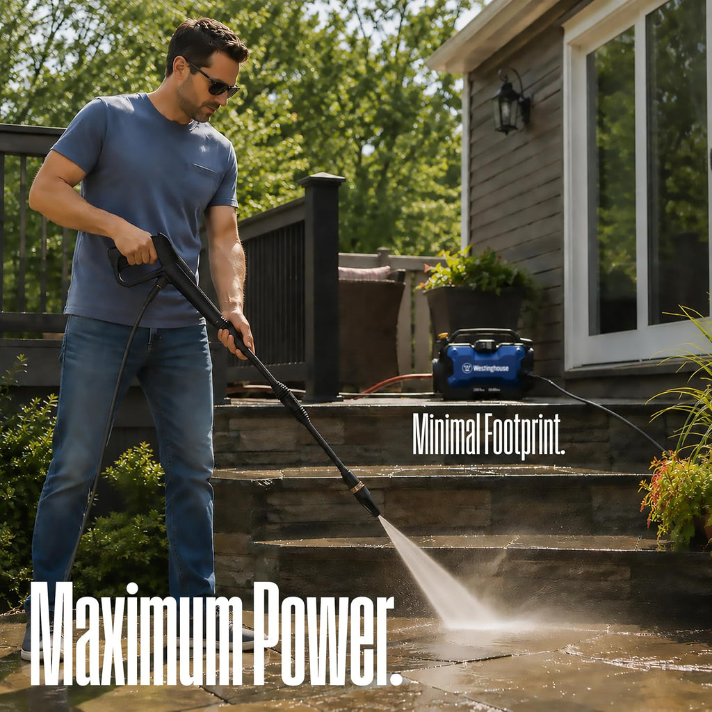 Westinghouse ePX3100s Electric Pressure Washer, 2100 Max PSI 1.76 Max GPM with Foam Cannon and Turbo Nozzle, for Cars/Fences/Driveways/Home/Patios