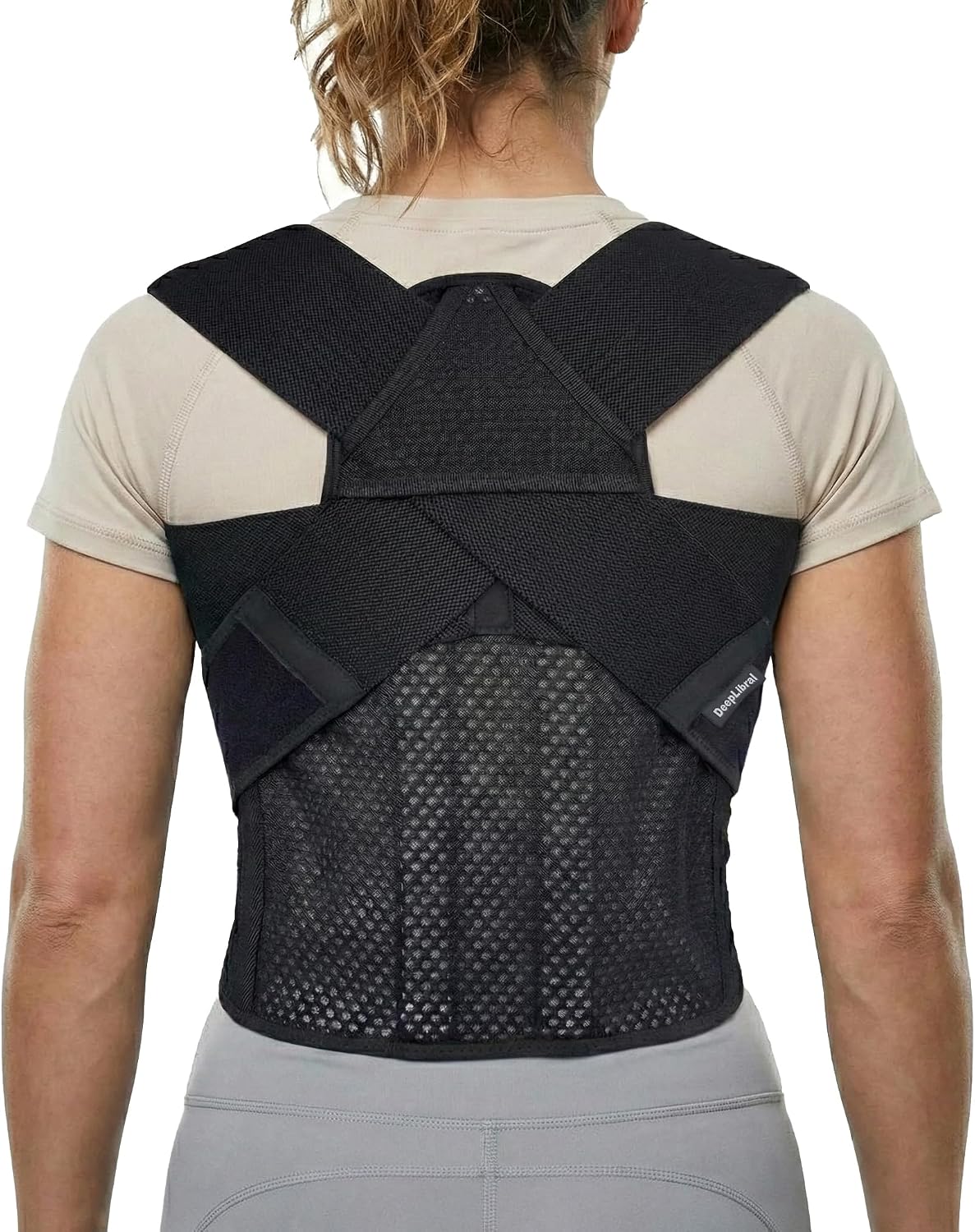 Full Back Posture Corrector for Women & Men – Pull-Back System Posture Brace –