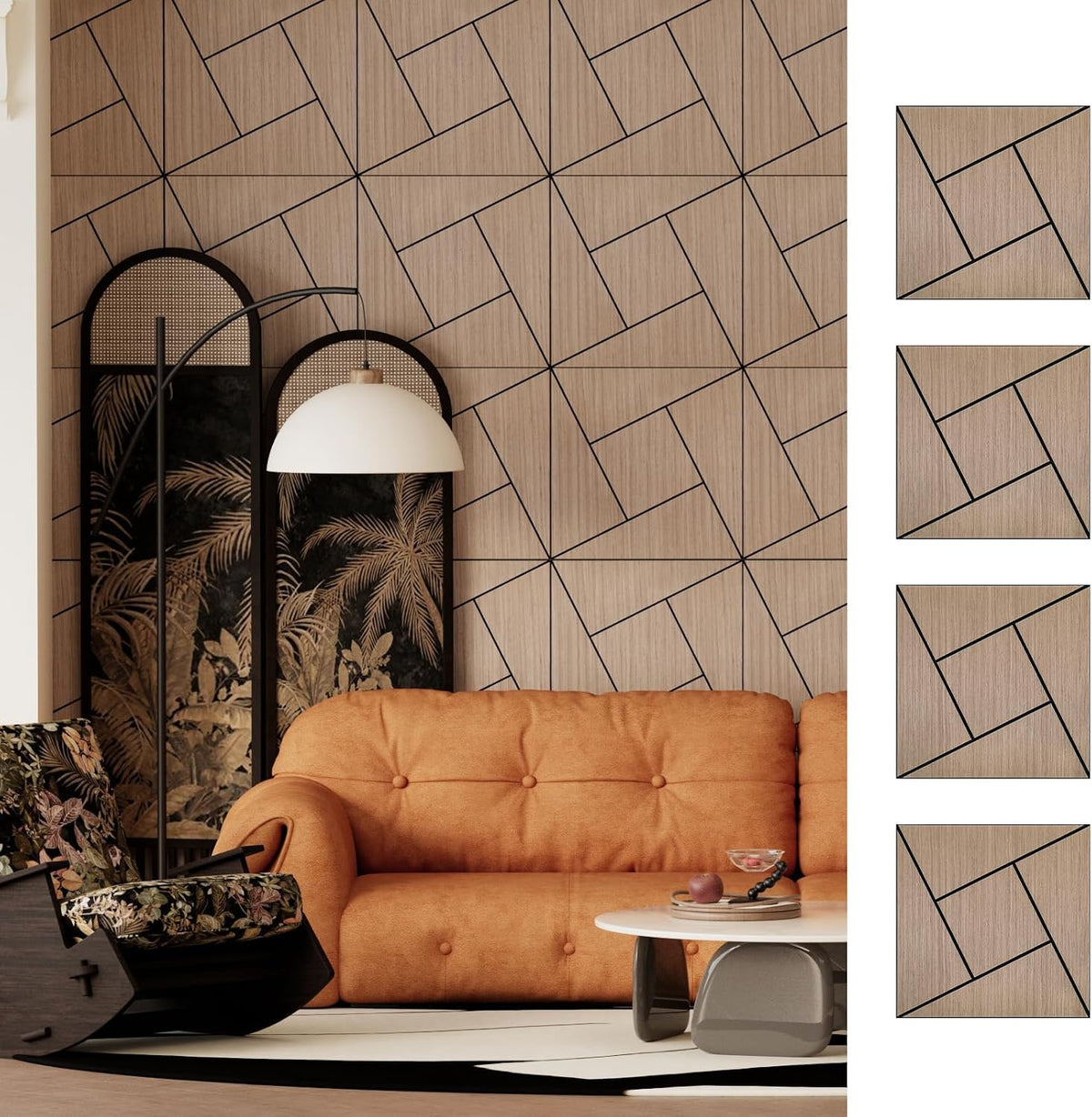 ARMURO 4 Packs Acoustic Wall Panels