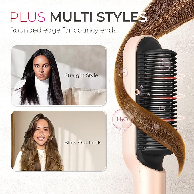 TYMO Ring Plus Ionic Hair Straightener Brush