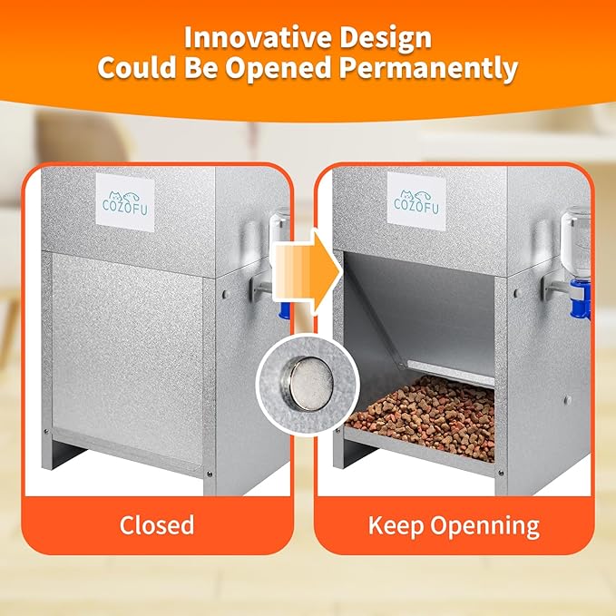 Automatic Gravity-Fed Dog Feeder