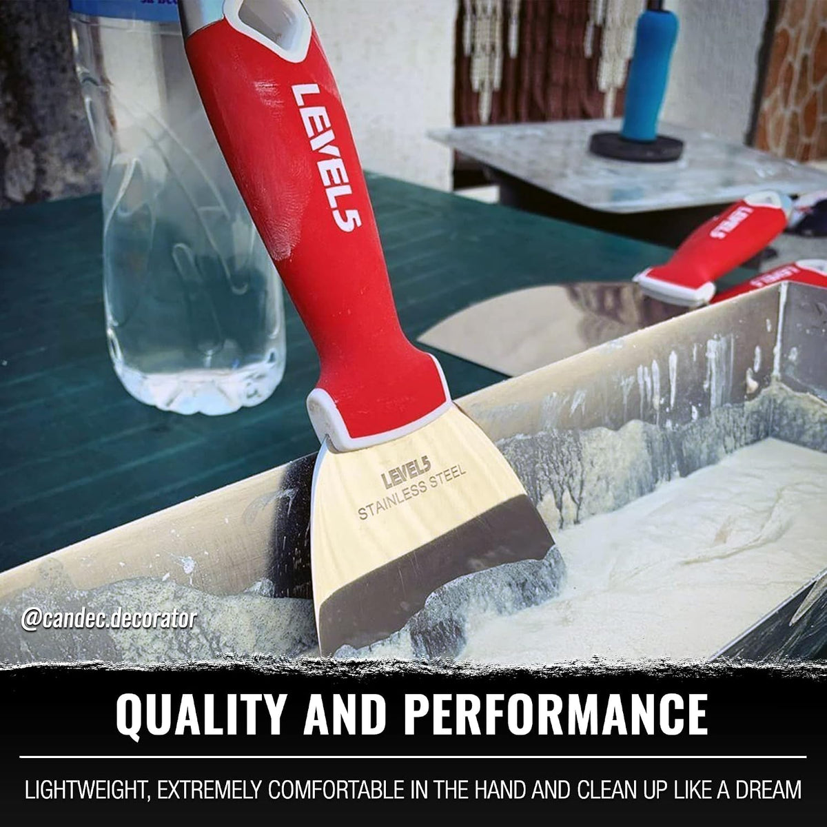 LEVEL5 Stainless Steel Joint Knife 3-Pack w/Soft Grip Handles | 5-620
