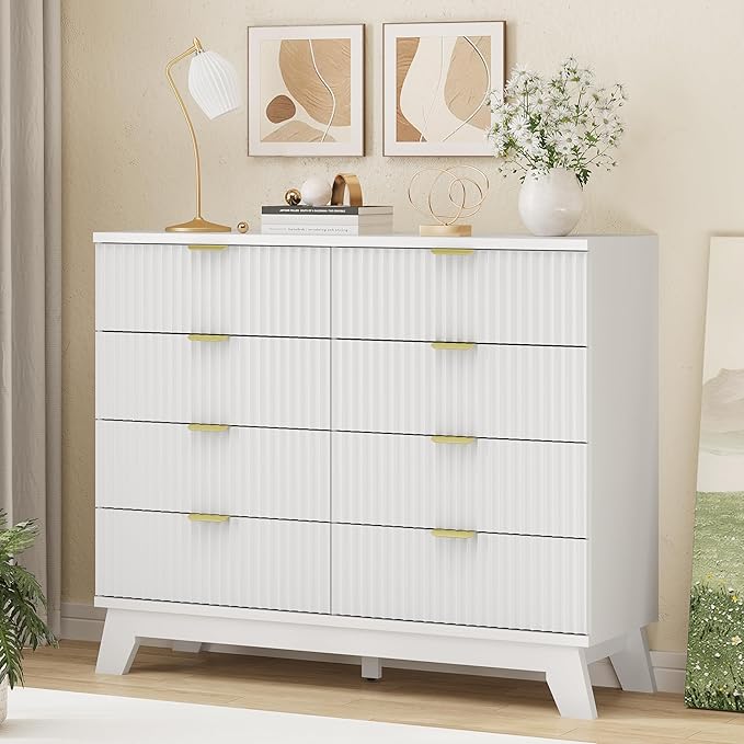 Fluted Dresser for Bedroom
