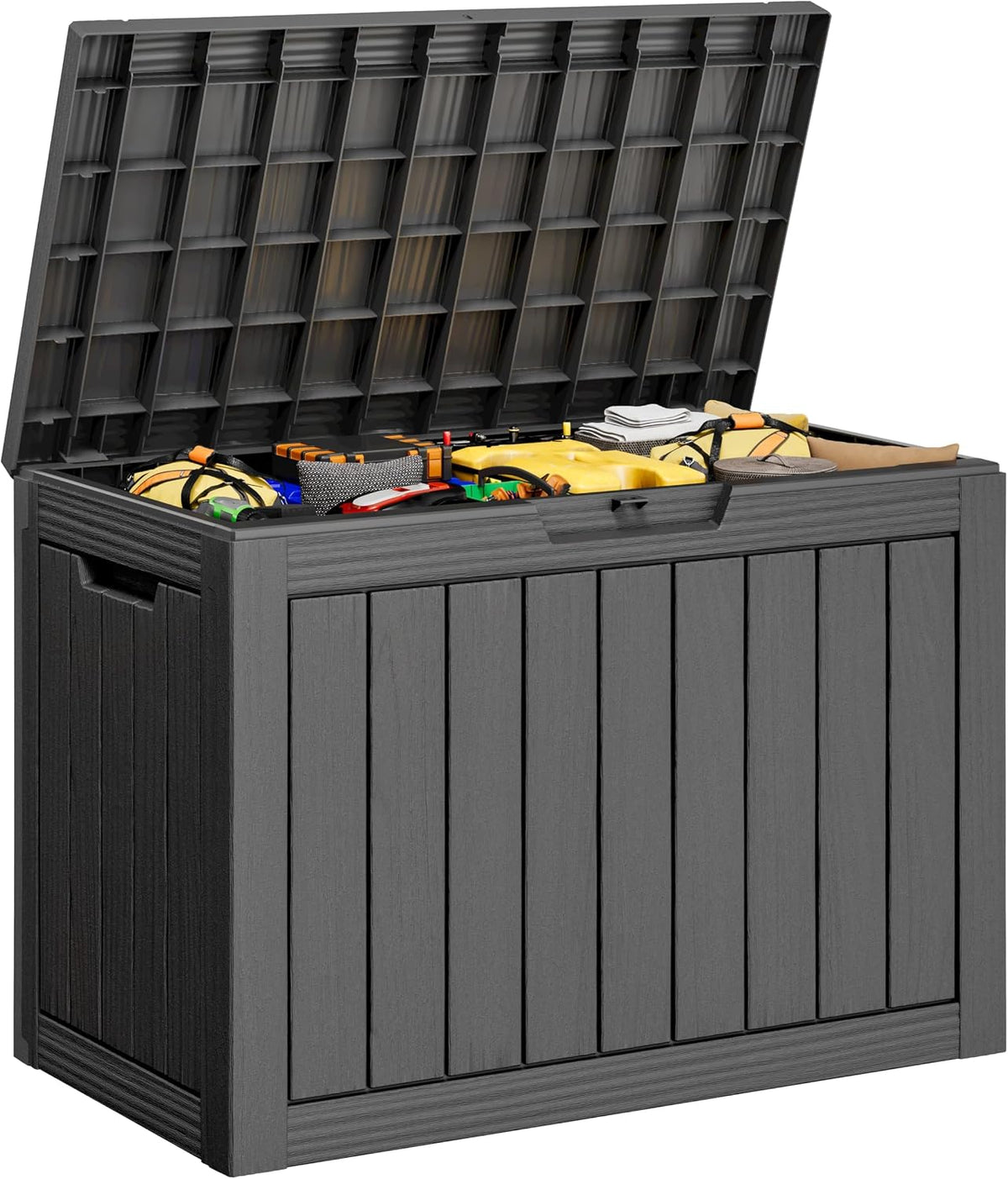 Outdoor Storage Box Waterproof, 45 Gallon Deck Box for Patio Storage