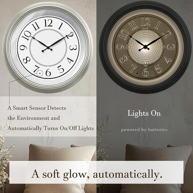 FOUNTAIN DESIGNS Galaxy 18" Large Luminous Atomic Clock
