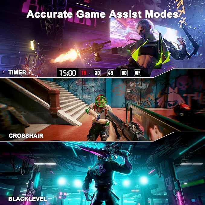 SANSUI 27 Inch WQHD 2560 x 1440 IPS Gaming Monitor, 200Hz 180Hz 1ms Computer