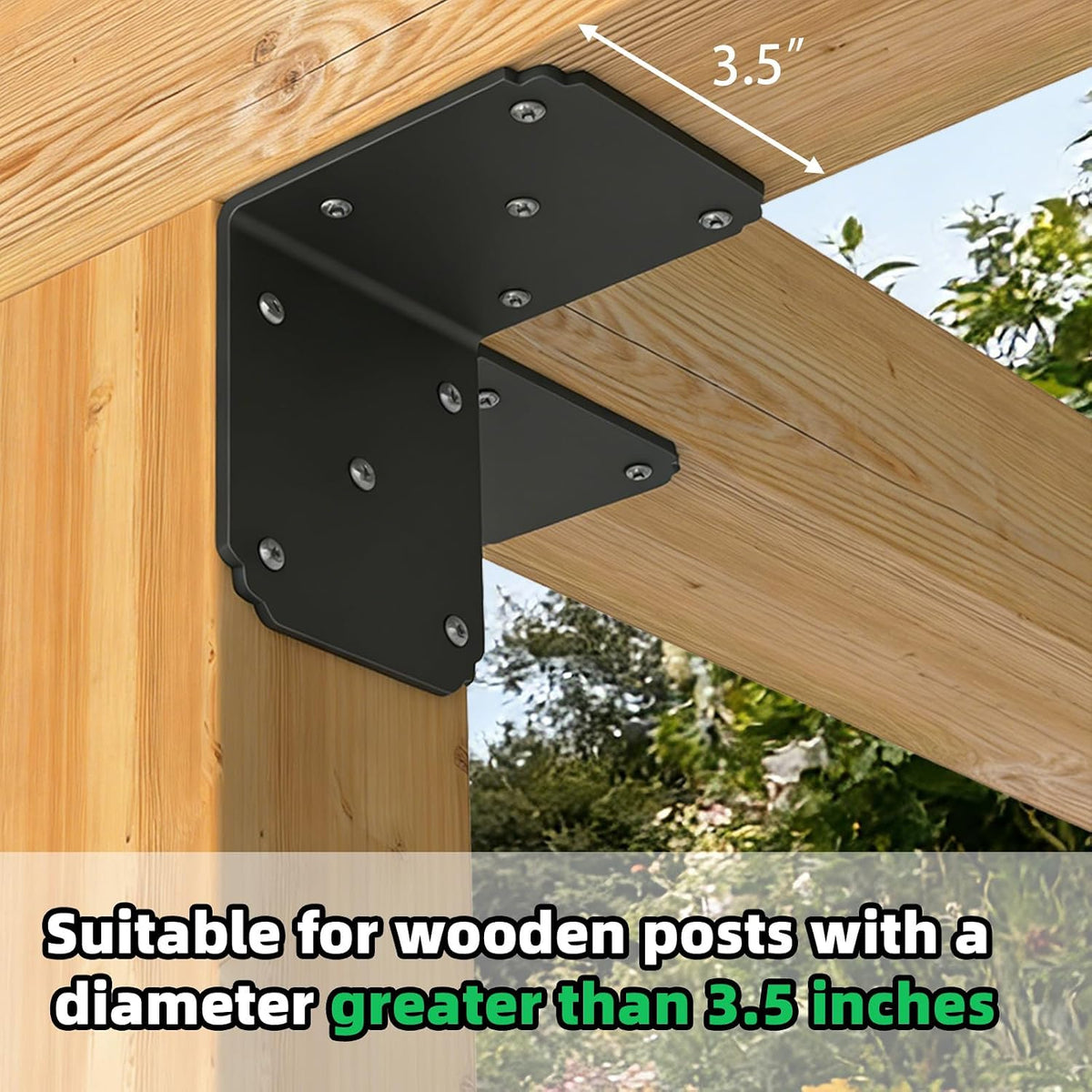 4x4x3.5 l right angle bracket, heavy duty corner, package contents