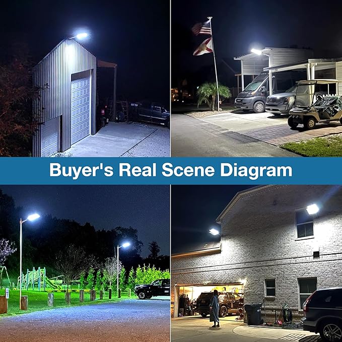 OKPRO 10000W Solar Street Lights Outdoor