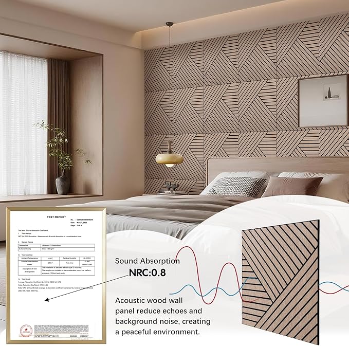 ARMURO 4 Packs Acoustic Wall Panels