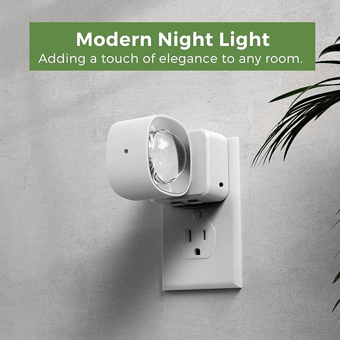 L LOHAS LED Night Lights Plug into Wall, Night Light Projector, Dusk to Dawn
