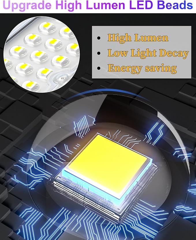 JAYNLT Y-9000W Solar Street Lights Outdoor, 6500K 700000LM High Power Parking
