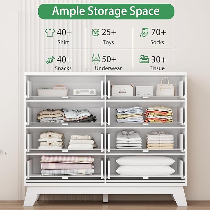 Fluted Dresser for Bedroom