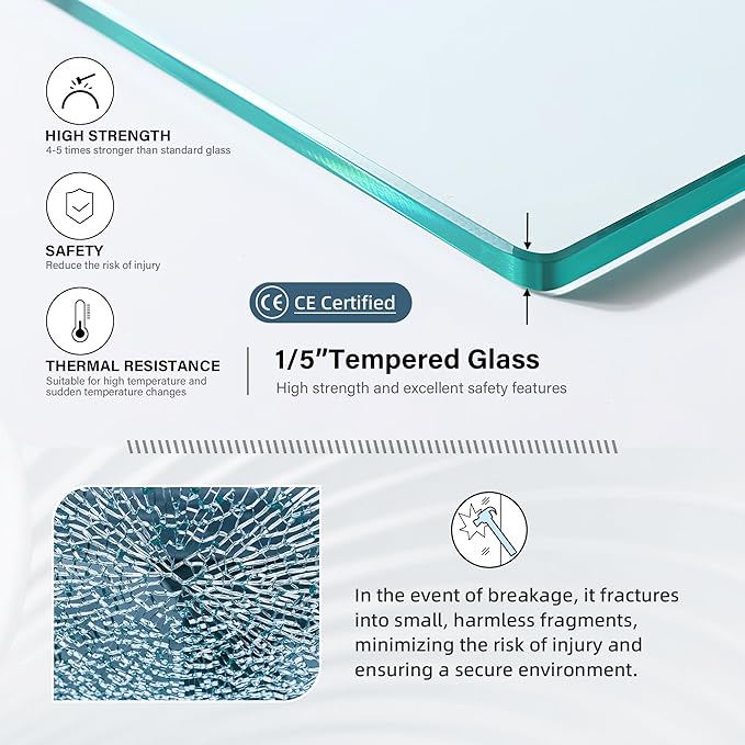 Goodyo 34” X 72” Shower Door Tempered Glass Framed Shower Screen Panel (3-Pieces)