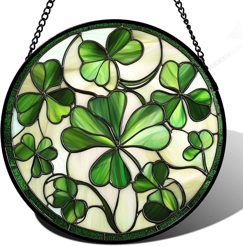 CRISGIF Stained Glass Window Hanging