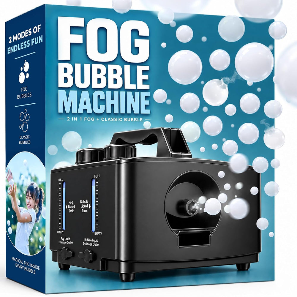 Fog Bubble Machine - High Powered Smoke Bubble Machine for Halloween Party
