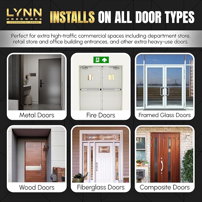 LYNN HARDWARE Extra Heavy Duty Automatic Door Closer