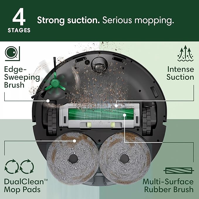 iRobot Roomba Plus 405 Combo Robot Vacuum & Mop