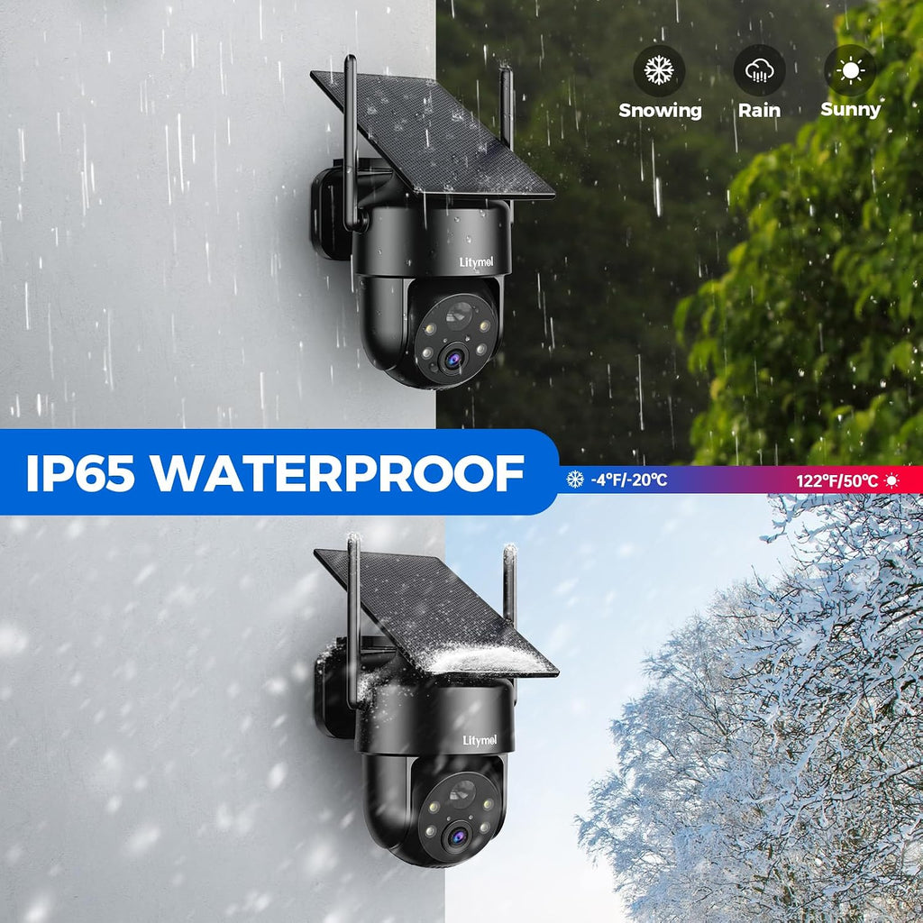 litymol 2k 2.4g wifi security cameras wireless outdoor, view 9