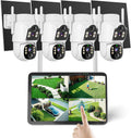 Hiseeu Security Camera, 4MP Solar Security Cameras Wireless Outdoor