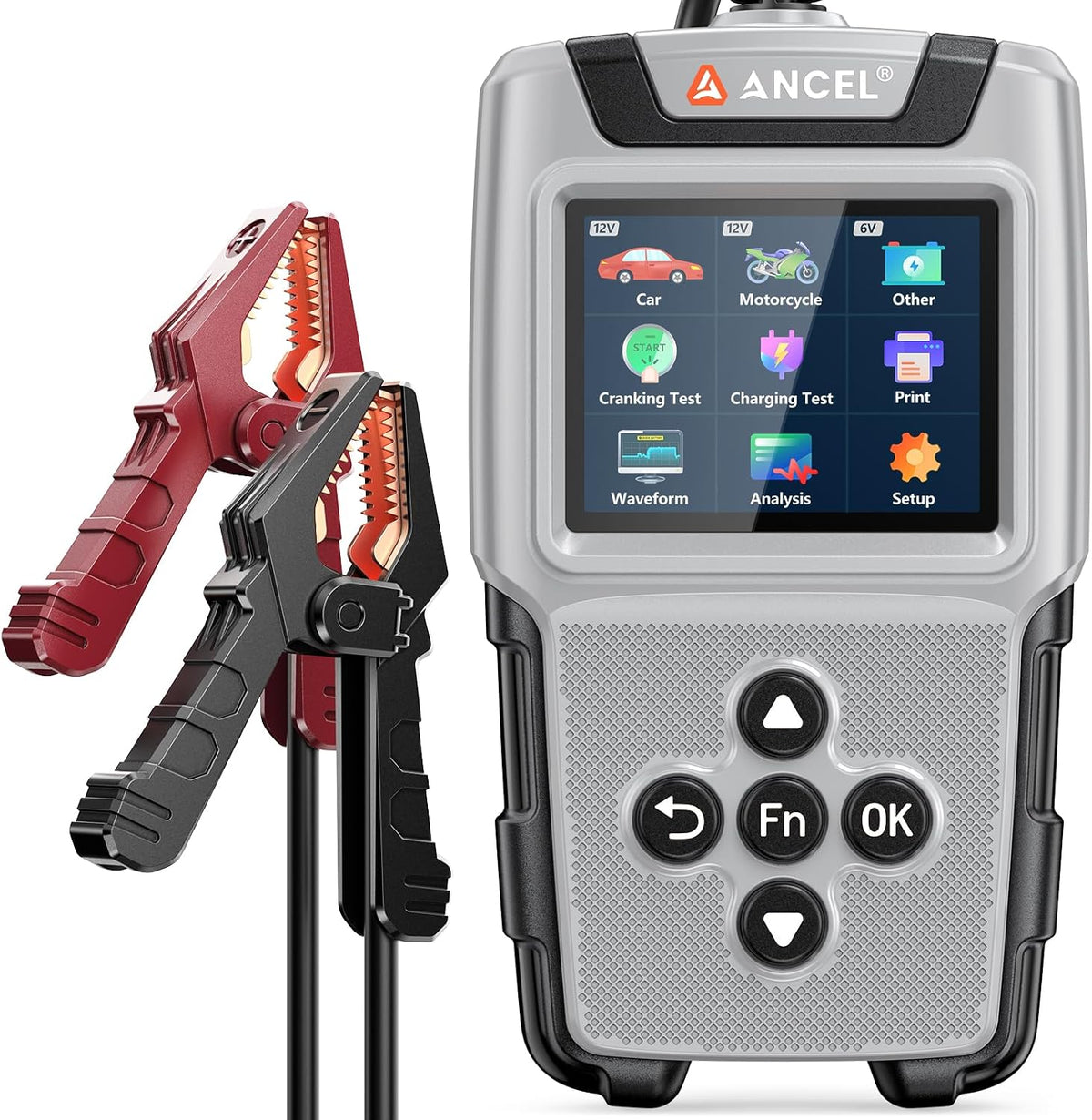 ANCEL BA101 Plus Car Battery Tester 6V 12V Load Tester, 20-2000 CCA Digital