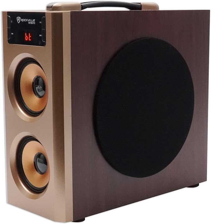 Rockville RHB70 Home Theater Compact Powered Speaker System, 2.1 Channel