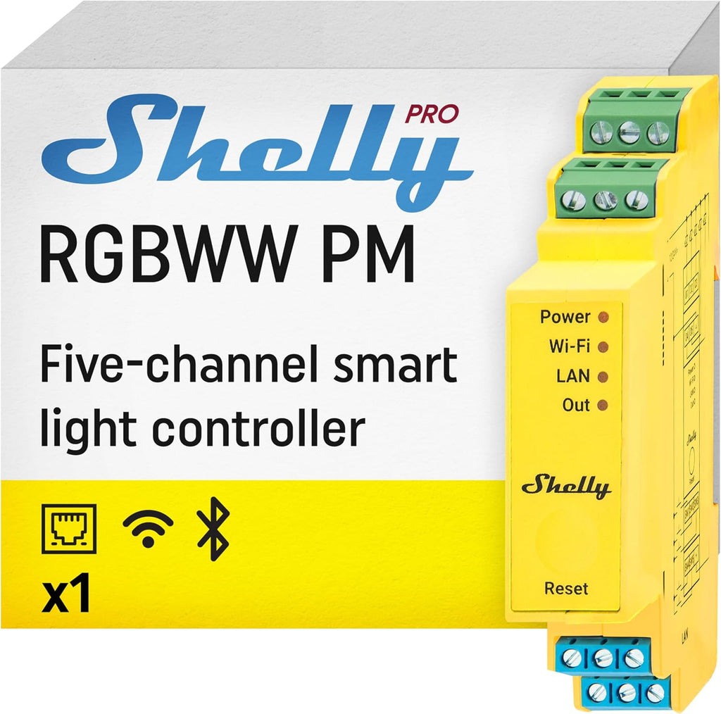 Shelly Pro RGBWW PM | Wi-Fi & LAN Smart Remote Control