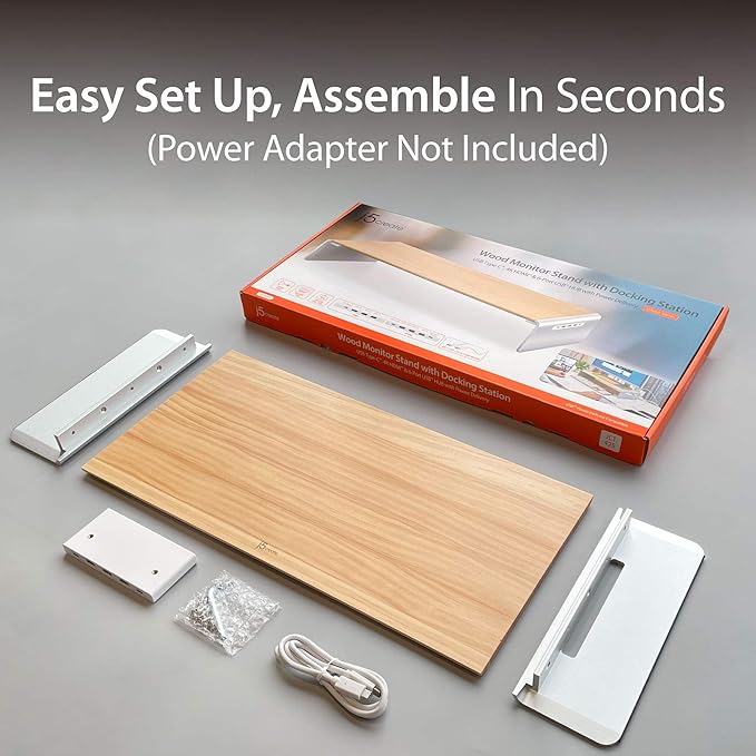 j5create Wooden Monitor Stand