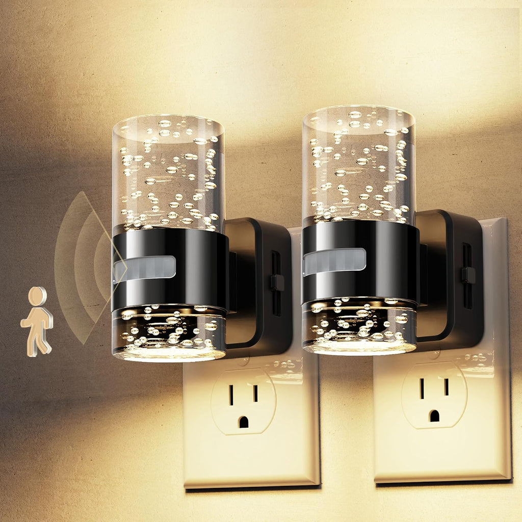 L LOHAS LED Motion Sensor Night Light, Dimmable Night Lights Plug into Wall