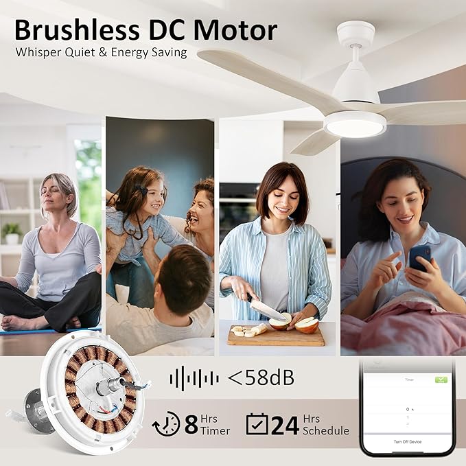SMAAIR 52 inch Ceiling Fans