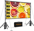 Outdoor Projector Screen with Stand, TOWOND 120 inch Portable Movie Screen