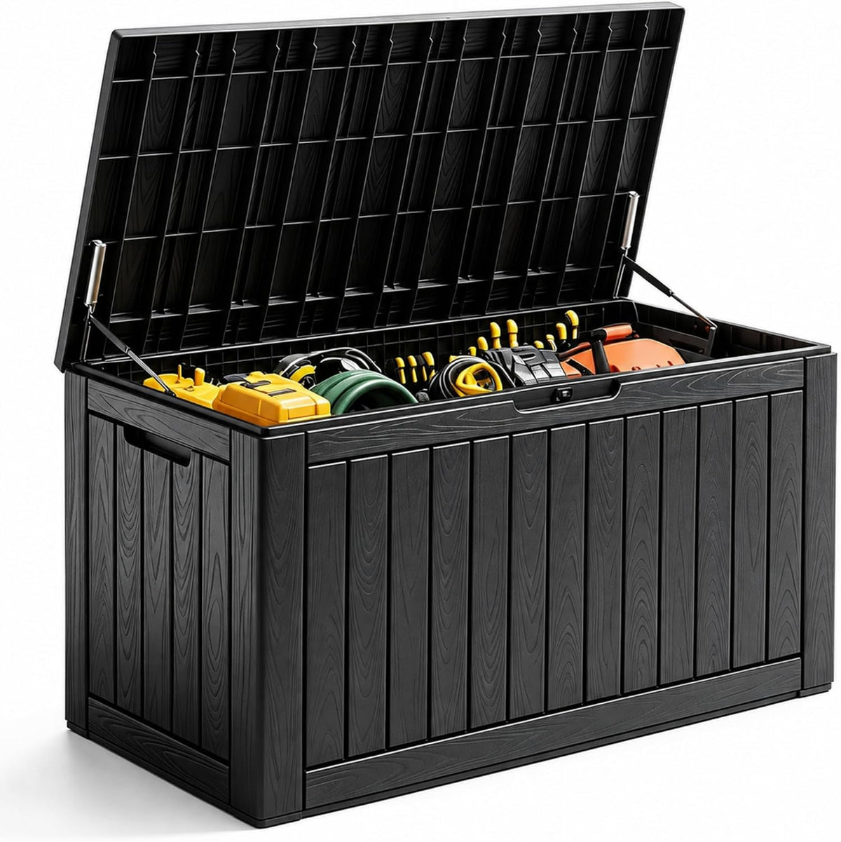 Outdoor Storage Box Waterproof, 150 Gallon Deck Box For Patio Storage