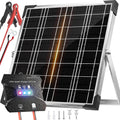 Voltset 20W 12V Solar Panel Battery Charger Trickle Maintainer Kit