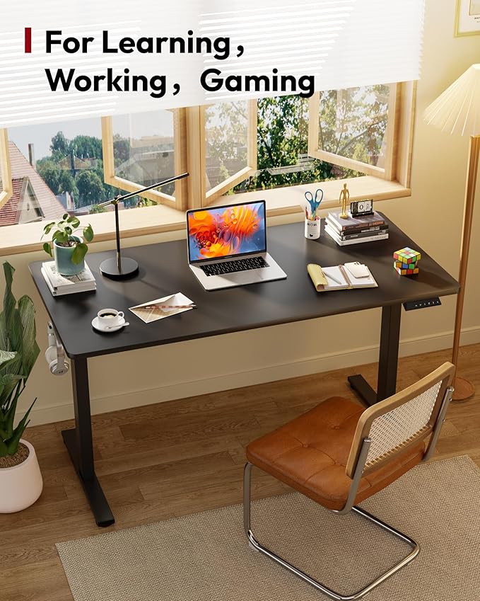 SANODESK Electric Standing Desk 60 x 24 Inches Whole-Piece Desktop Height