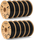 ELEGOO PLA Filament 1.75mm Black 10KG, 3D Printer Filament Bulk Dimensional