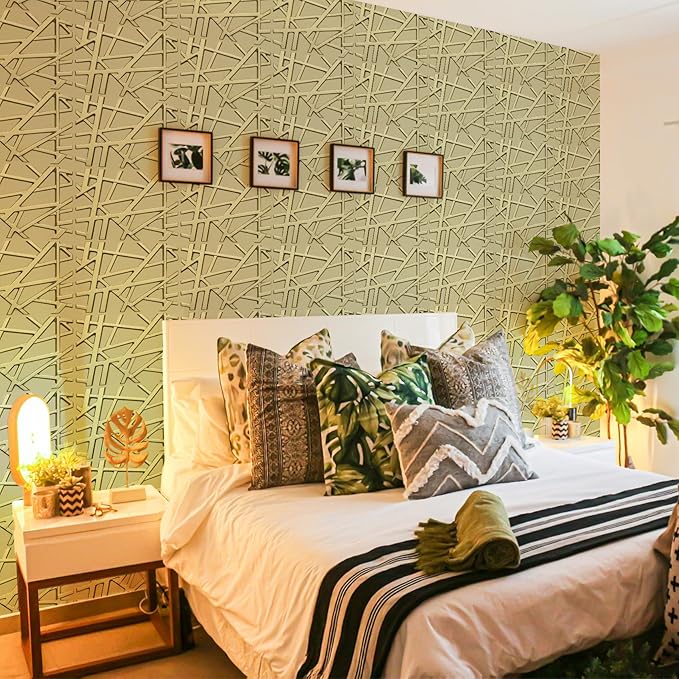 LEVOWAY 33 Pack 3D Wall Panels for Interior Wall Decor, Wall Covering Panles