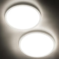 SunRider 2-Pack LED Flush Mount Ceiling Light Fixture, 4000K Neutral White