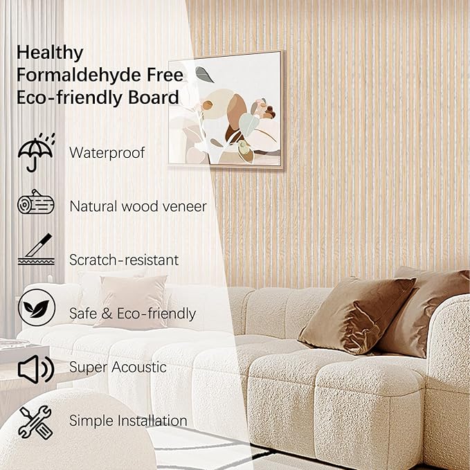 ARMURO Wood Slat Wall Panel (2 PCS)