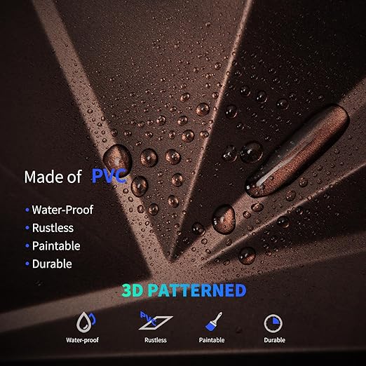 Art3dwallpanels Antique Copper 33 Pack 3D Wall Panels