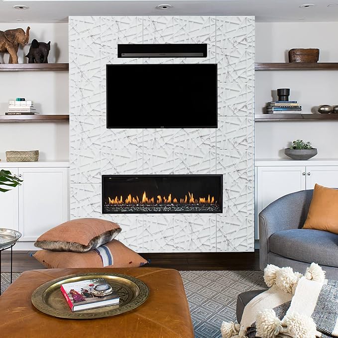 LEVOWAY 33 Pack 3D Wall Panels for Interior Wall Decor, Gaming Room, TV