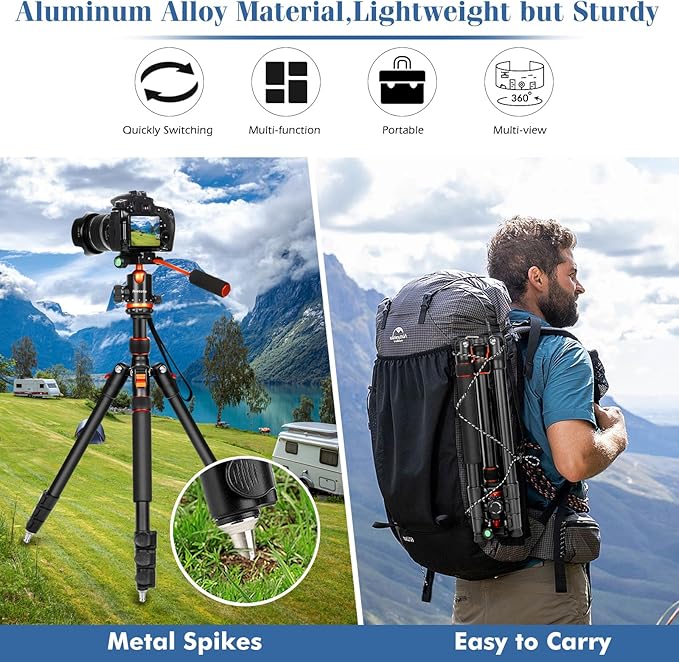 Nietoto Camera Tripods & Projector Stand, 2 in1 Tripod