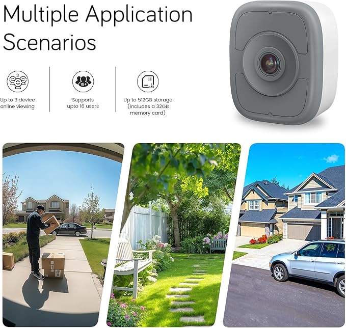abetap 5MP 3K Window Camera
